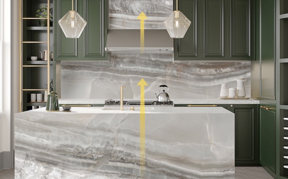 kitchen setting Moreno Valley bioquartz